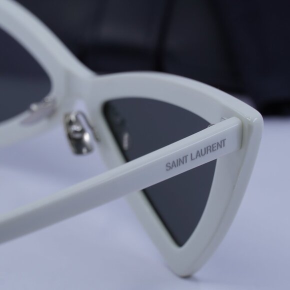 Saint Laurent SL207 JERRY 007 Cat Eye Sunglasses - White/Grey main image 7